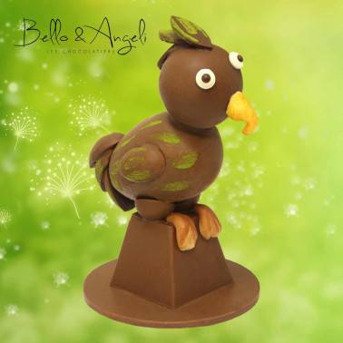 Perroquet en chocolat au lait