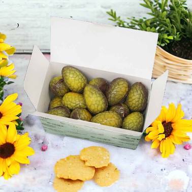 Oeufs de Pâques fourrés au praliné Maïs grillé