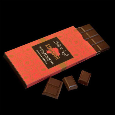 Tablette de Chocolat Noir GRAND CRU ECUADOR ouverte