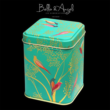 boîte a thé bleu