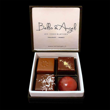 Ecrin De 4 Chocolats Artisanaux