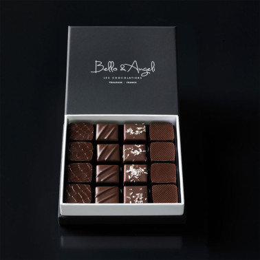 COFFRET GANACHES GRANDS CRUS 16 chocolats