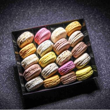 Assortiment 20 macarons artisanaux