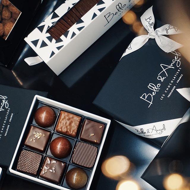 Coffret cadeaux affaires chocolat personnalisable